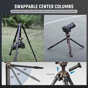 LITETRIP LT35 Karbon Fiber Tripod (49-155cm) 1,13kg - Thumbnail
