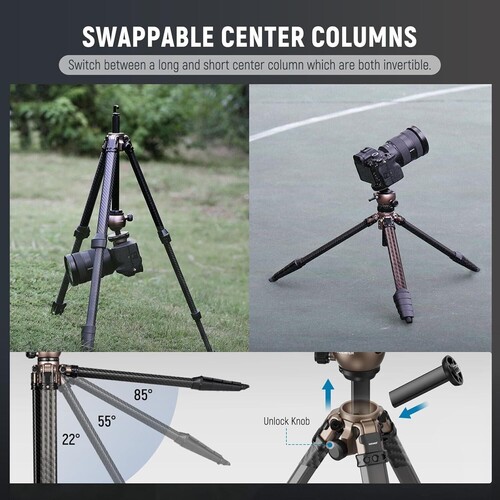 LITETRIP LT35 Karbon Fiber Tripod (49-155cm) 1,13kg