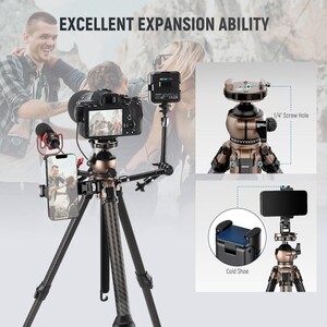 LITETRIP LT35 Karbon Fiber Tripod (49-155cm) 1,13kg - Thumbnail