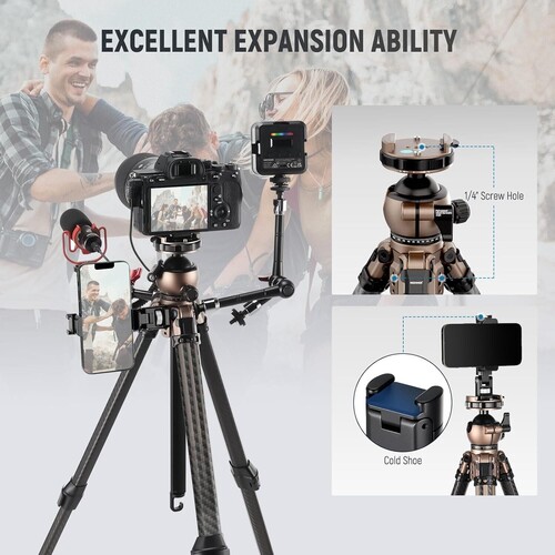 LITETRIP LT35 Karbon Fiber Tripod (49-155cm) 1,13kg