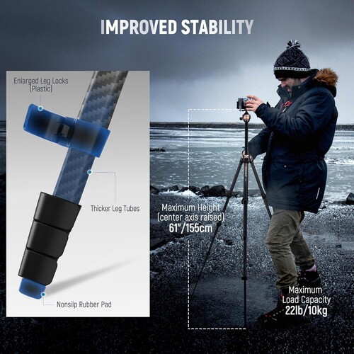 Neewer LiteTrip LT35 Karbon Fiber Tripod