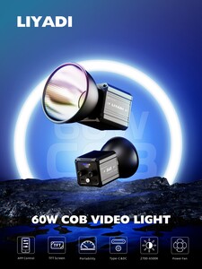 Liyadi S60 60W Bi-Color COB Led Işık - Thumbnail