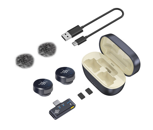 Luucco AirWave Mini K2 Kablosuz Yaka Mikrofonu (USB-C)