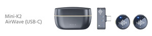Luucco - Luucco AirWave Mini K2 Kablosuz Yaka Mikrofonu (USB-C) (1)