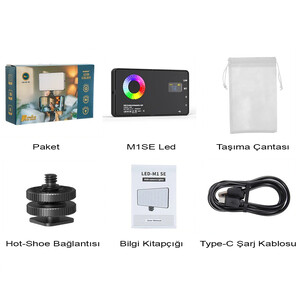 Mamen LED-M1SE RGB LED Video Efekt Işığı - Thumbnail