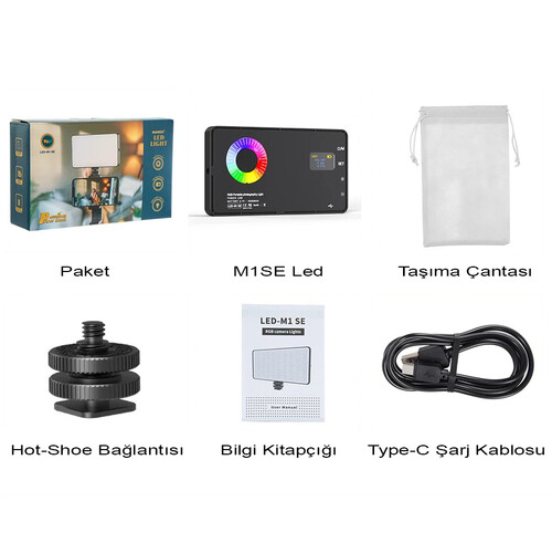 Mamen LED-M1SE RGB LED Video Efekt Işığı