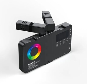 Mamen SML-V02 Çift Mikrofonlu RGB LED Video ve Fotoğraf Efekt Işığı - Thumbnail
