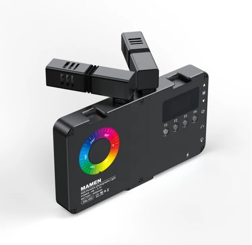 Mamen SML-V02 Çift Mikrofonlu RGB LED Video ve Fotoğraf Efekt Işığı