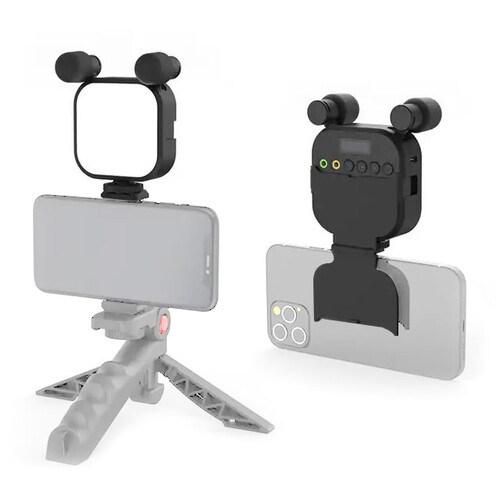 Mamen SML-V03 Çift Mikrofonlu RGB Vlog Işığı