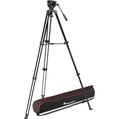 Manfrotto 500X Fluid Head Alüminyum Video Tripod Kit