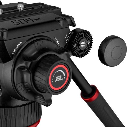 Manfrotto MVK504XTWINFA 504X Fluid Video Başlık 645 Alüminyum Video Tripod Kit