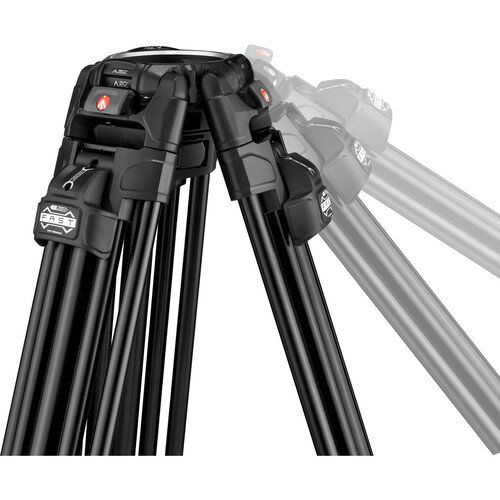 Manfrotto MVK504XTWINFA 504X Fluid Video Başlık 645 Alüminyum Video Tripod Kit