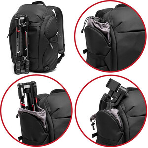 Manfrotto Advanced Travel III 24L Kamera Sırt Çantası (Siyah) - Thumbnail