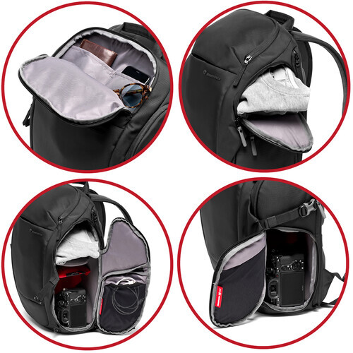 Manfrotto Advanced Travel III 24L Kamera Sırt Çantası (Siyah)