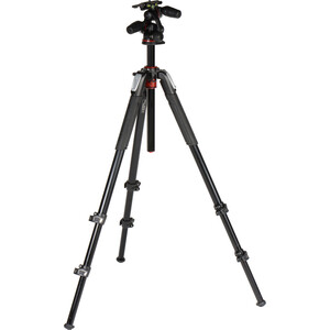 Manfrotto MK055XPRO3-3W MHXPRO-3W başlık ile Tripod Kit - Thumbnail