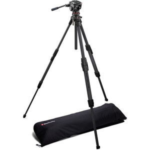 Manfrotto MKONEC-500X One Carbon Tripod ve 500X Akışkan (Fluid) Başlık Tripod Kiti - Thumbnail