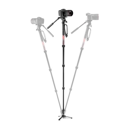 Manfrotto MVMELMIIA4LIVE Element MII Akışkan Başlıklı Video Monopod Kit
