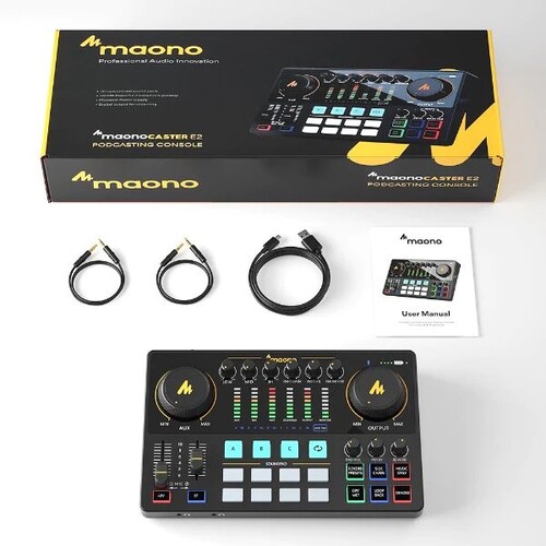 Maono AME2 Podcast ve Canlı Yayın için Ses Kartı