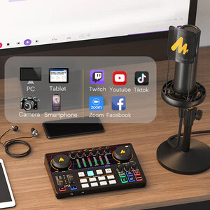 Maono AME2 Podcast ve Canlı Yayın için Ses Kartı - Thumbnail