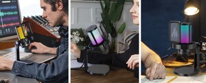 Maono DGM20 GamerWave Condenser USB Gaming RGB Mikrofon (Siyah) - Thumbnail