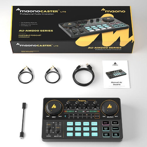 Maono Maonocaster AM200 Podcast ve Canlı Yayın için Ses Kartı