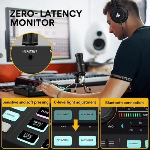 Maono Maonocaster AM200 Podcast ve Canlı Yayın için Ses Kartı