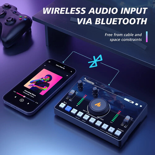 Maono Maonocaster AMC2 NEO Podcast ve Canlı Yayın için Ses Kartı (Beyaz)