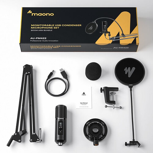 Maono PM422 Podcast USB Mikrofon Seti