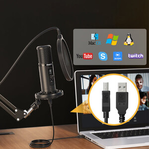 Maono PM422 Podcast USB Mikrofon Seti - Thumbnail