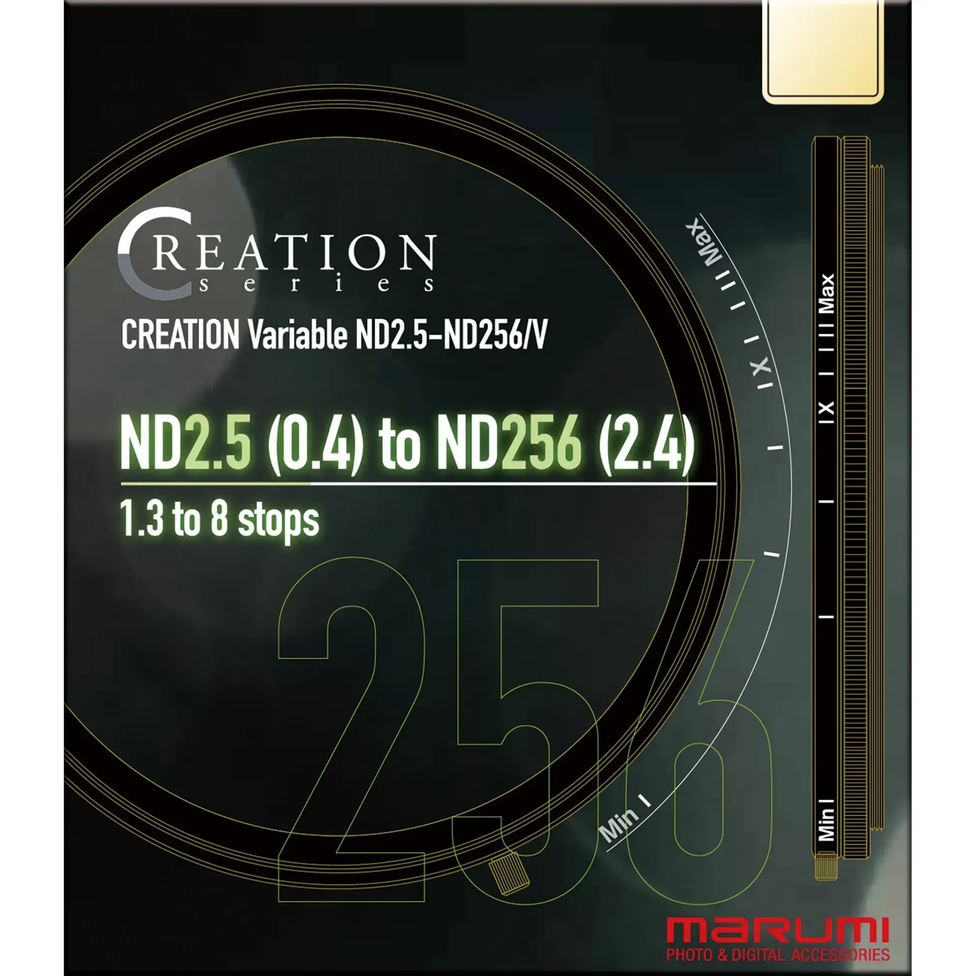 Marumi CREATION Variable ND2.5-ND256/V 82 mm - Thumbnail