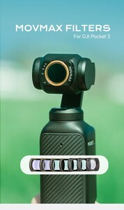 Movmax DJI Pocket 3 İçin VND2-32 + Black Mist 1/4 + CPL Filtre Seti - Thumbnail