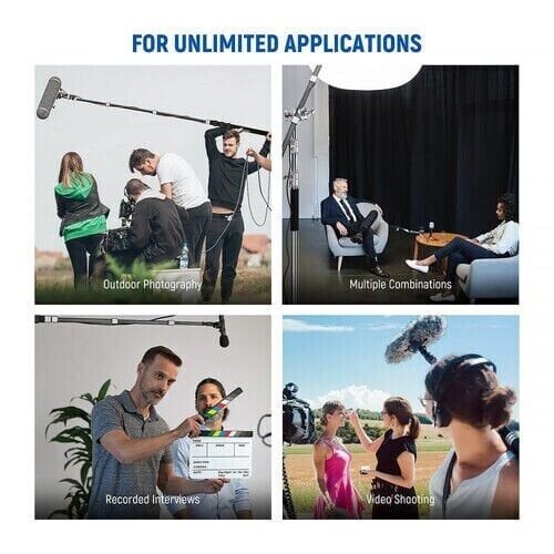 MS300C Mikrofon için Karbon Boom Kolu 300cm Gri