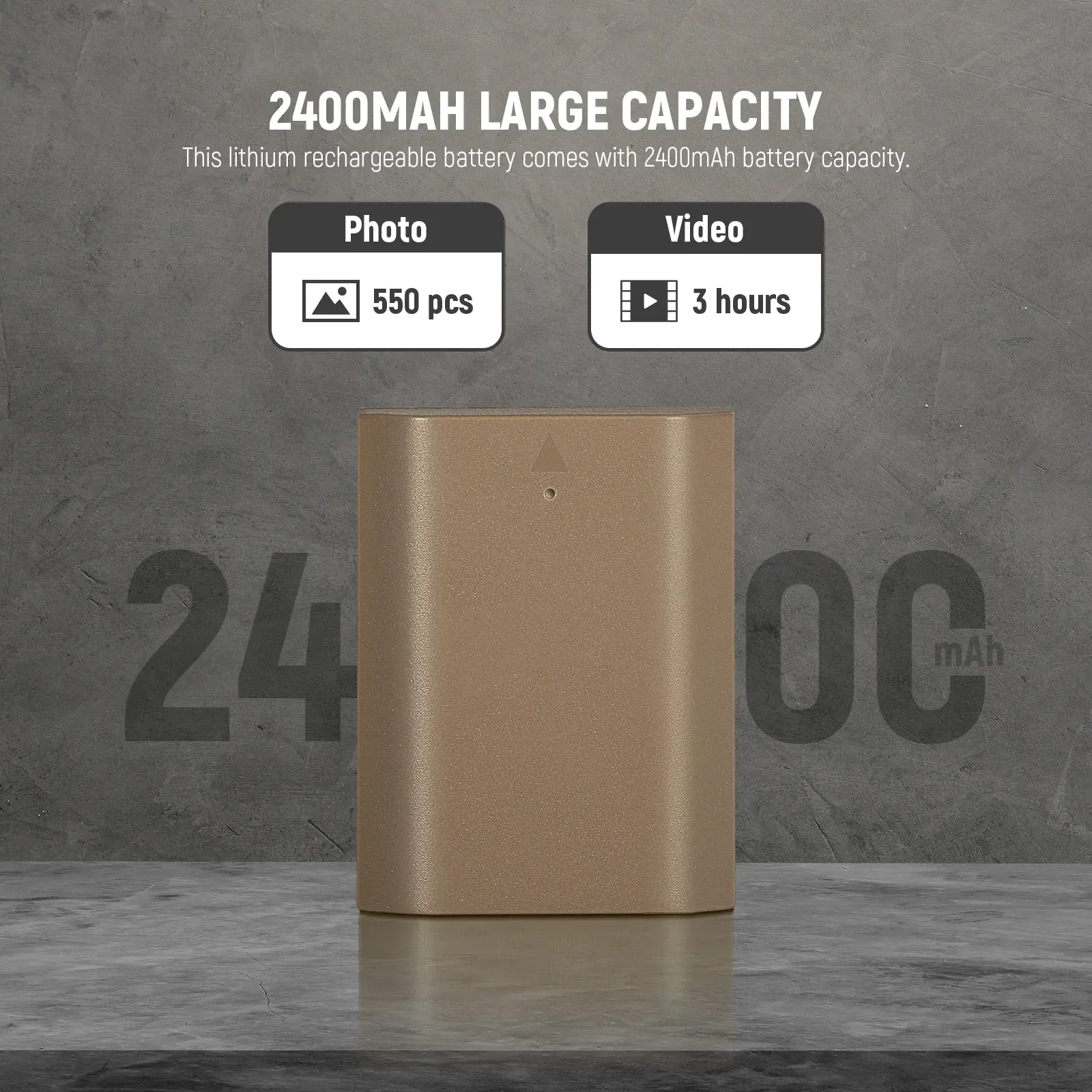 Neewer 2400mAh NP-FZ100 Yedek Batarya (Sony Uyumlu)