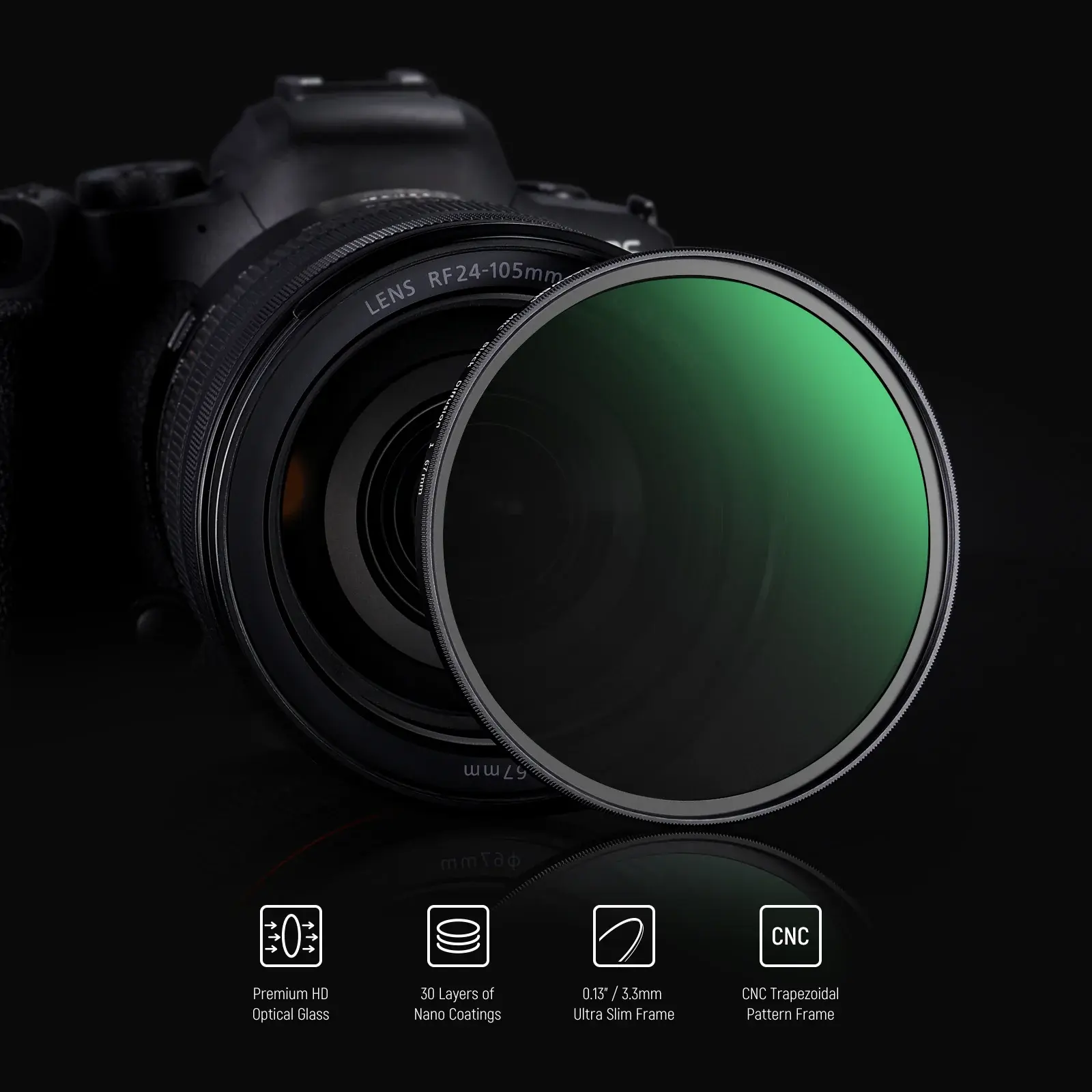 Neewer 82mm 1/2 Black Diffusion Sinematik Efekt Filtresi - Thumbnail