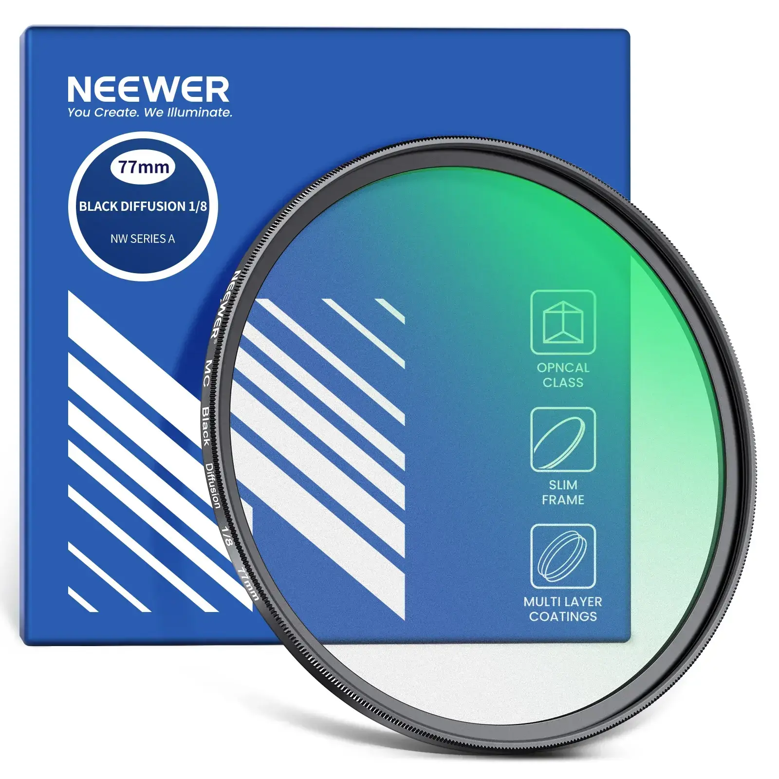 Neewer 82mm 1/4 Black Diffusion Sinematik Efekt Filtresi