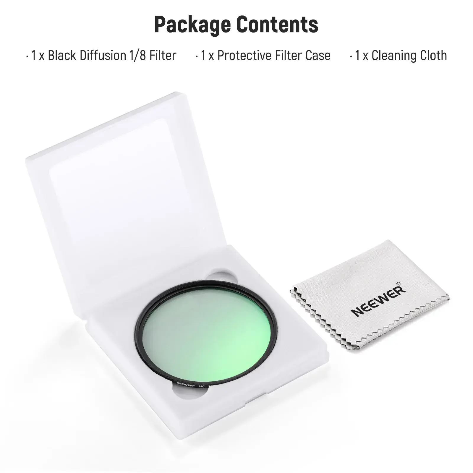 Neewer 82mm 1/4 Black Diffusion Sinematik Efekt Filtresi