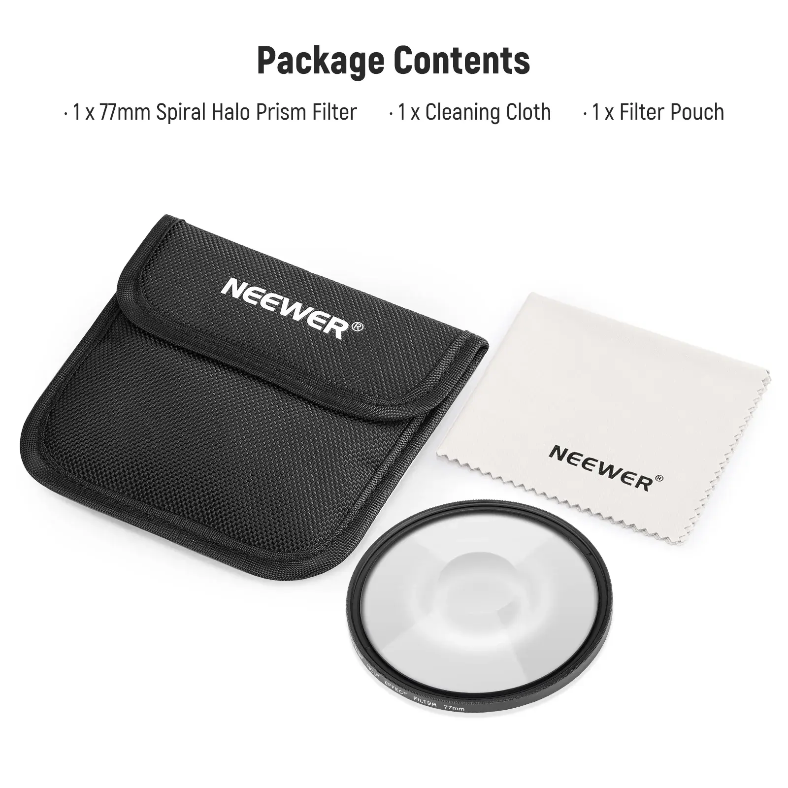 Neewer 82mm Spiral Halo Camera Lens Filter Sinematik Özel Efekt Filtresi