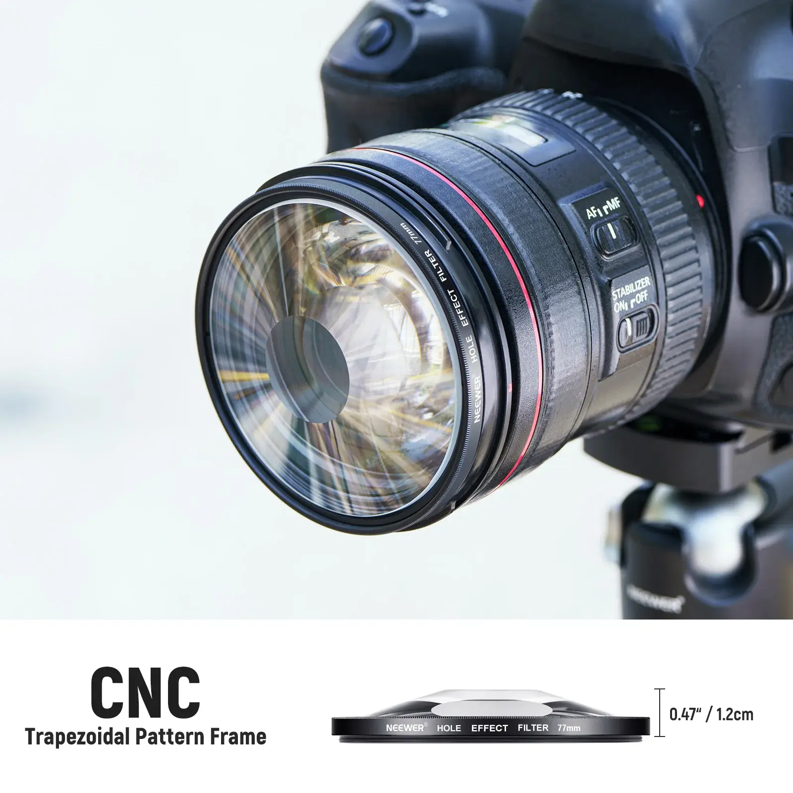 Neewer 82mm Spiral Halo Camera Lens Filter Sinematik Özel Efekt Filtresi - Thumbnail