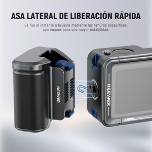 NEEWER AC014+AC034 Kafes ve Yan Kol Kiti (DJI Osmo Action 5 Pro/4/3 Uyumlu) - Thumbnail