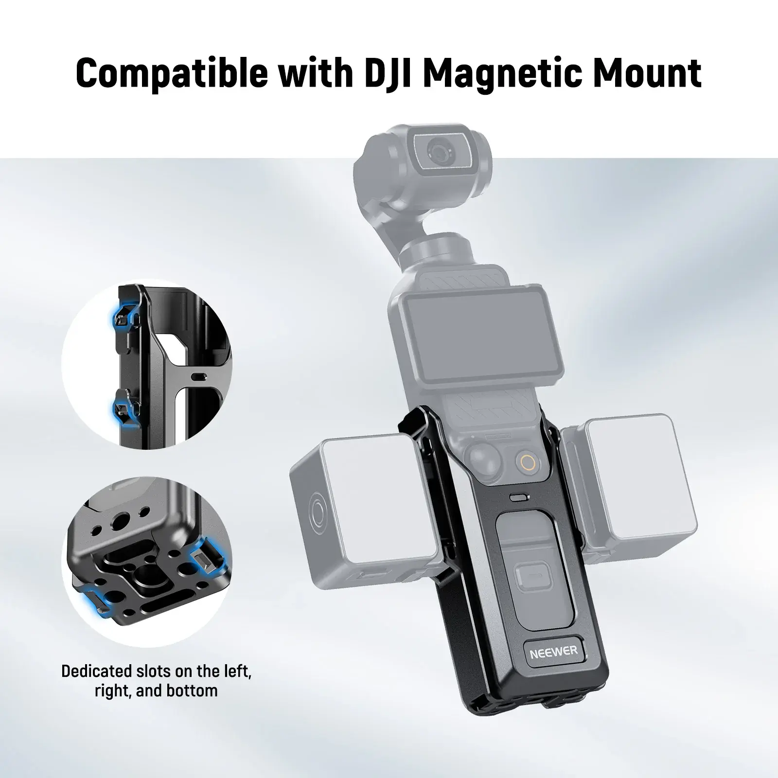 NEEWER AC029 DJI Osmo Pocket 3 İçin Manyetik Koruma Kafesi