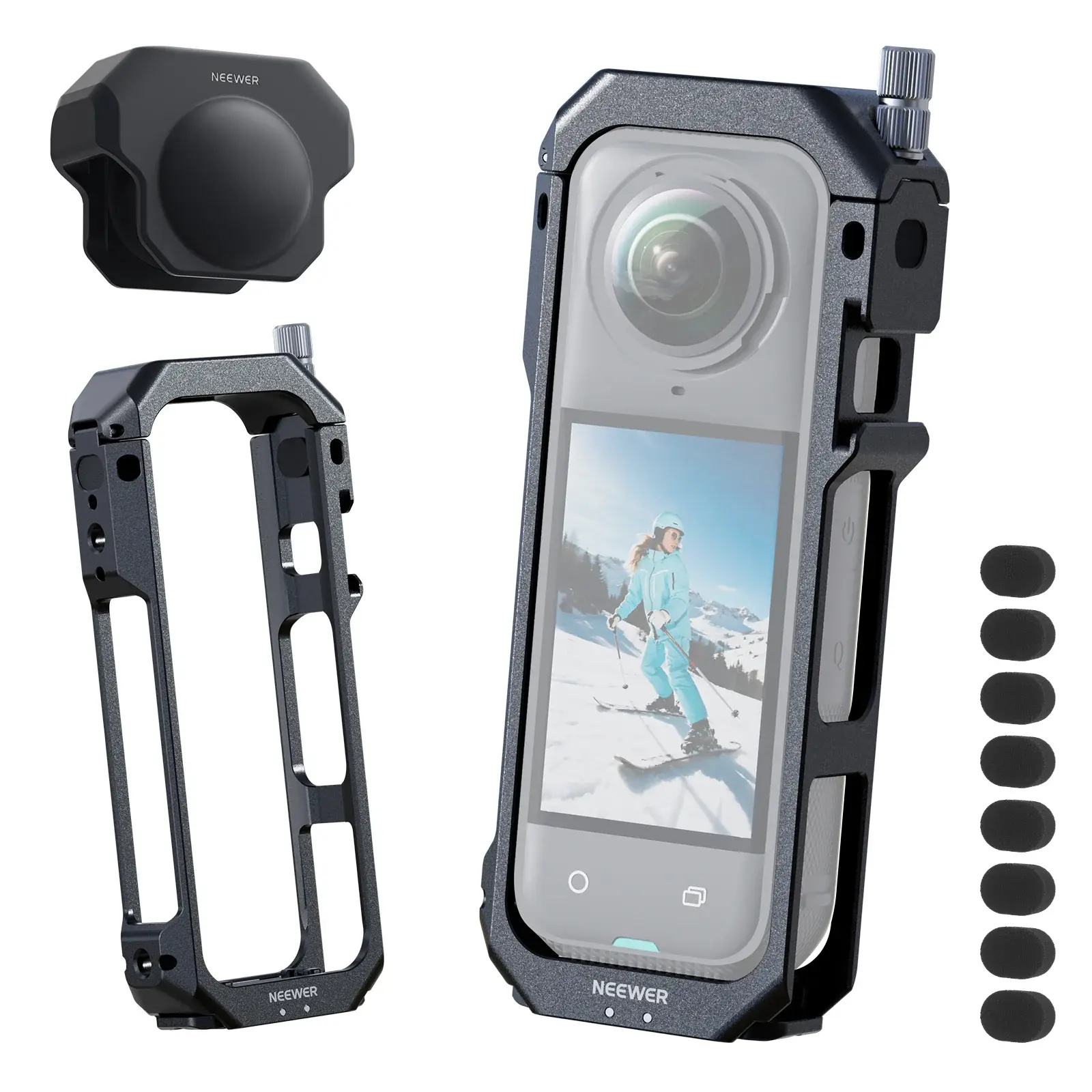 Neewer AC033 Insta360 X5 İçin Kamera Kafesi - Thumbnail