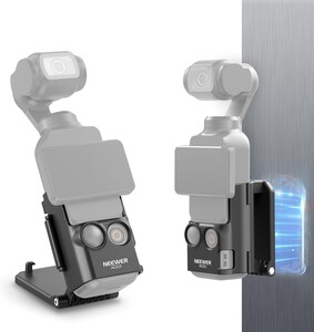 Neewer - NEEWER BASICS AC015 Manyetik Kamera Montajı (DJI Osmo Pocket 3 Uyumlu, 180° Dönebilir)