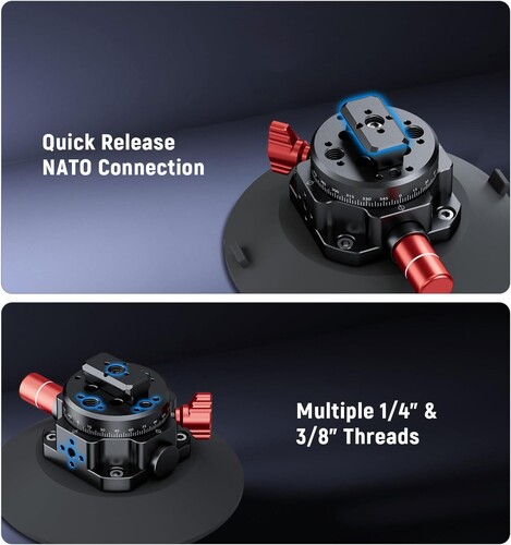 NEEWER GA022 Esnek Hidrolik Boom Kolu Vantuzu (GoPro Hero, DJI Osmo Pocket 3, Insta360 Uyumlu)