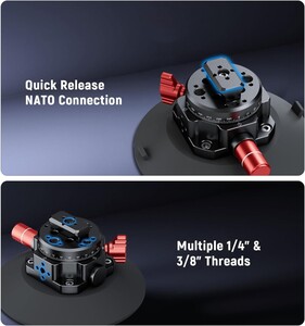 NEEWER GA022 Esnek Hidrolik Boom Kolu Vantuzu (GoPro Hero, DJI Osmo Pocket 3, Insta360 Uyumlu) - Thumbnail