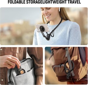 NEEWER GP-16 Manyetik Telefon ve Aksiyon Kamerası Boyun Askısı (Neck Mount Holder) - Thumbnail