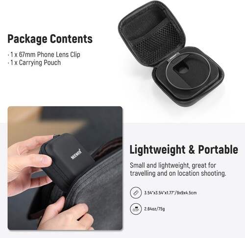 NEEWER LA006 67mm Telefon Filtre Yuvası Klipsi