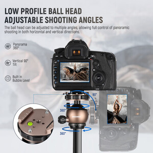 Neewer LiteTrip LT35 Karbon Fiber Tripod - Thumbnail