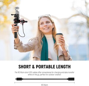NEEWER LM7 2'li OTG Adaptör Kablo Seti USB-C / iOS - Thumbnail