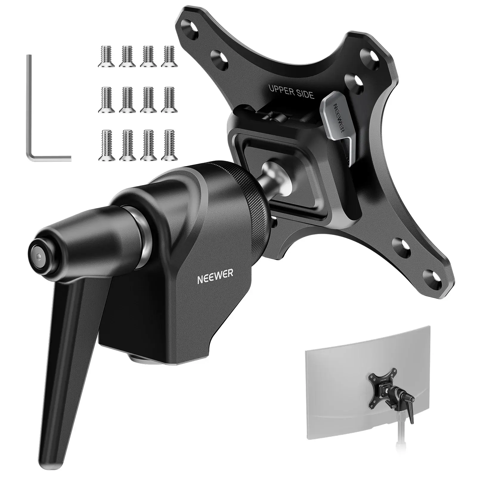 Neewer - NEEWER MA016 Arca-Type Hızlı Bırakma VESA Monitör Montaj Adaptörü