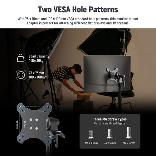 Neewer MA016 Vesa Monitörler için Işık Ayağı Bağlama Aparatı